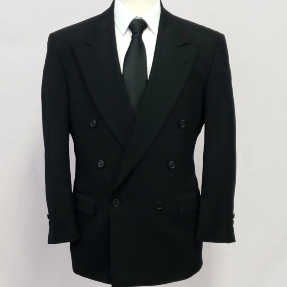 Nino Cerruti 100% Pure Wool Mens Suit Blazer Size 46 Rue Royale